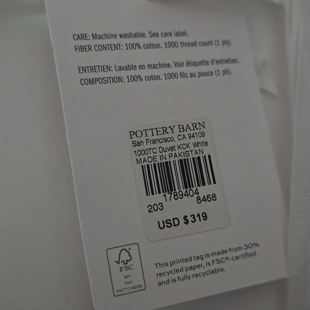1000-Thread-Count Sateen Duvet Cover